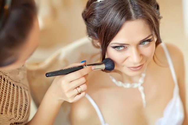 Wedding makeup and hairstyling